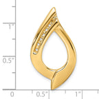 14k Holds 7-1.9mm Stone, Slide Mounting (No Stone Included)