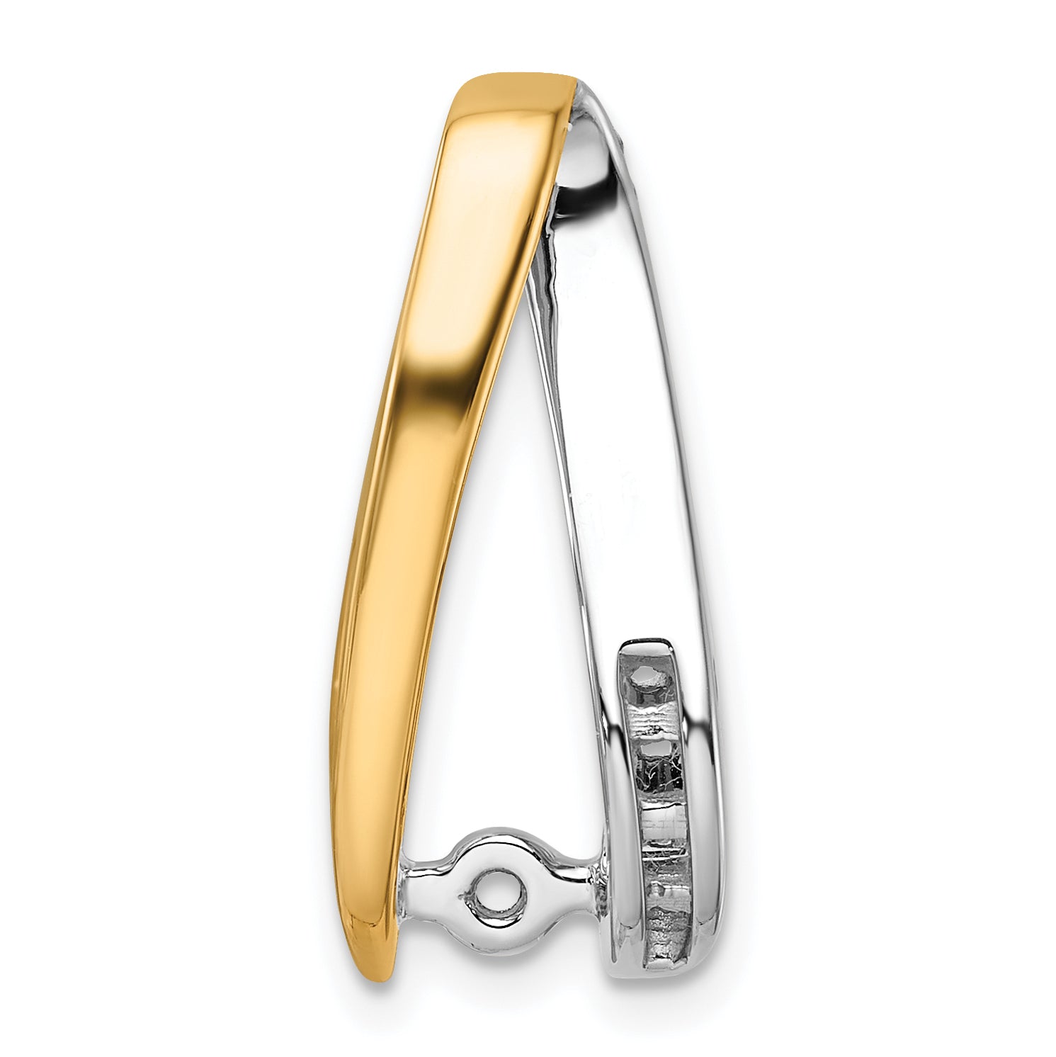 14k Two-Tone Peg Set Slide Mounting Main image