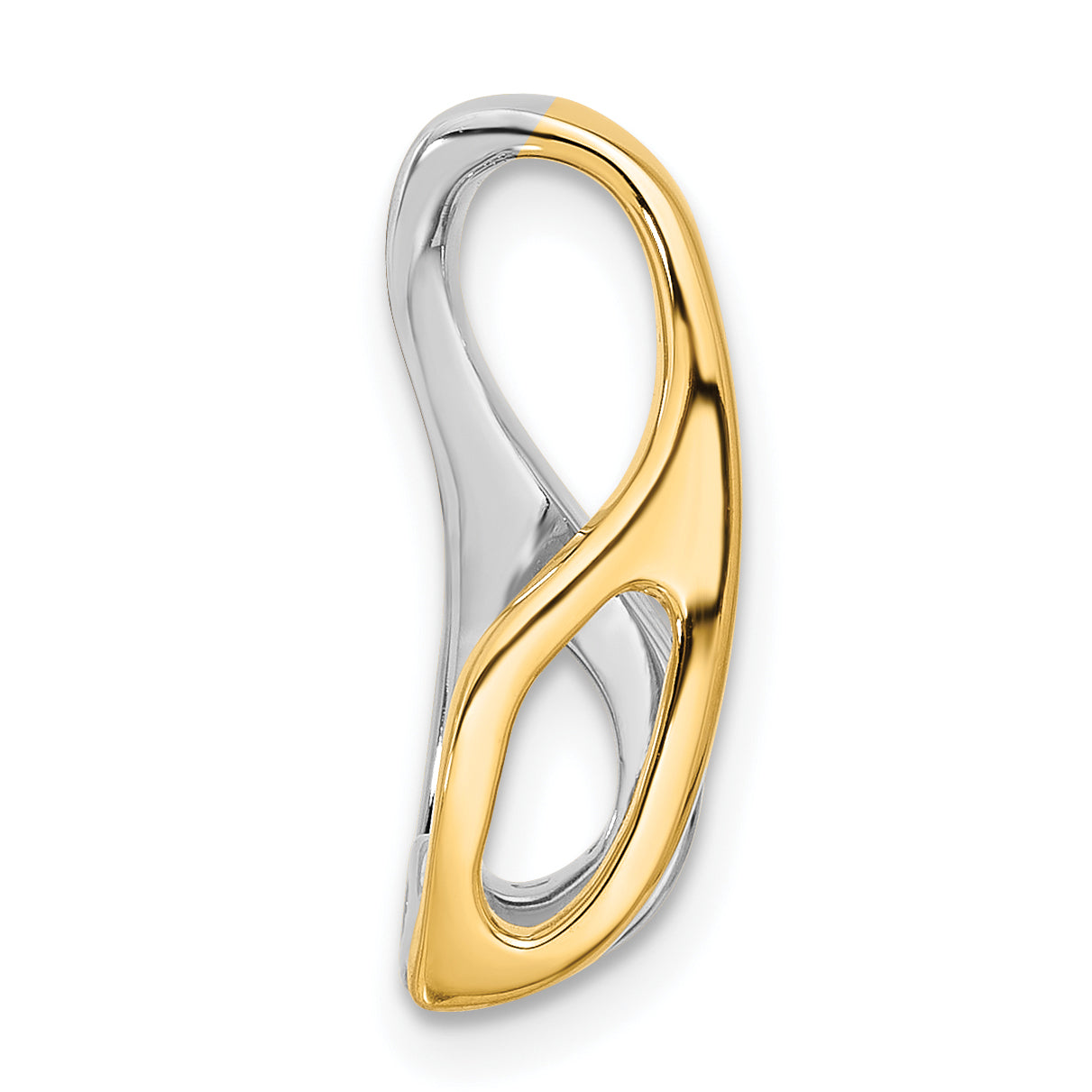 14k Two-Tone Peg Set Slide Mounting (No Stone Included) Secondary image