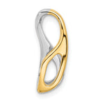14k Two-Tone Peg Set Slide Mounting (No Stone Included)