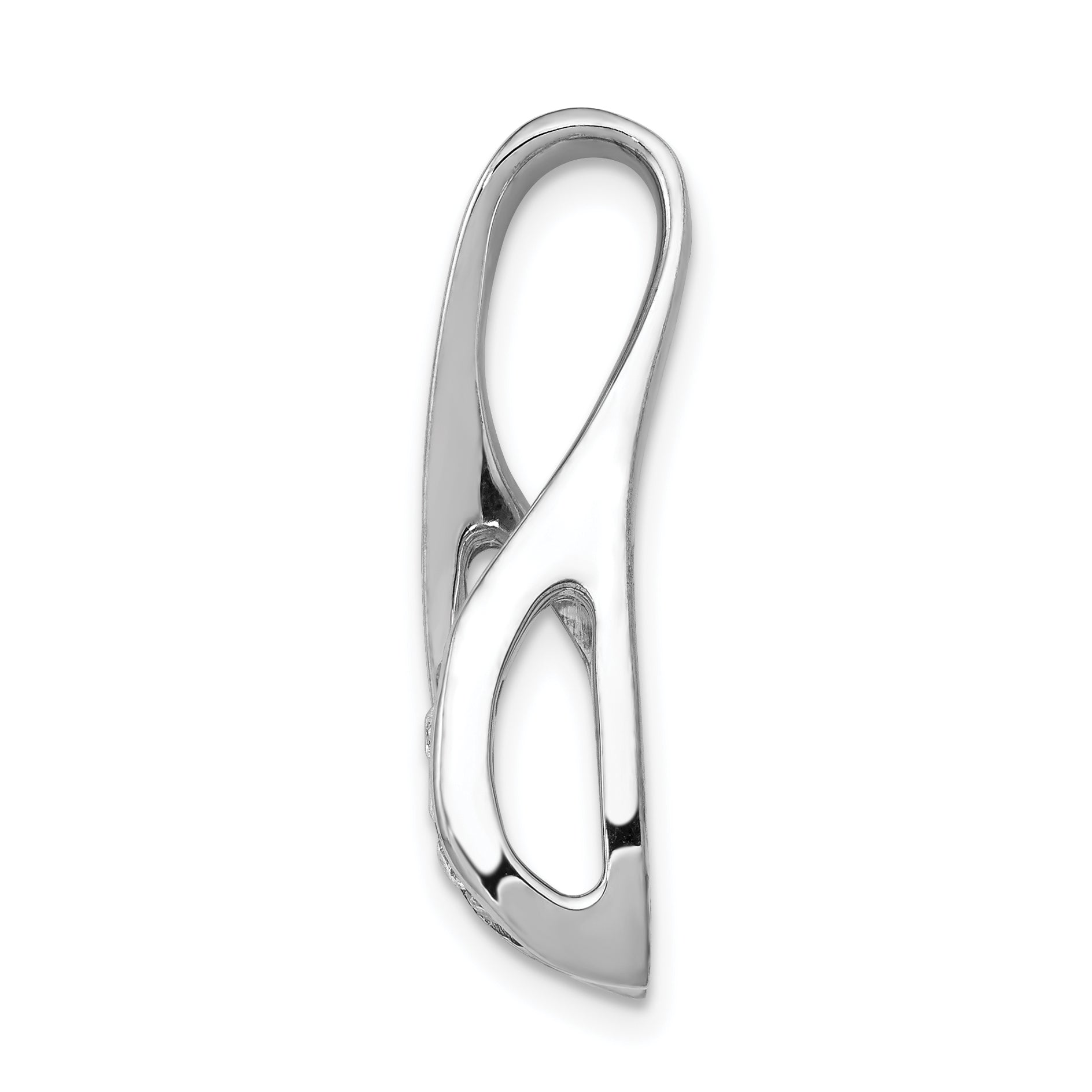 14K White Gold AA Diamond Semi Mount Peg slide