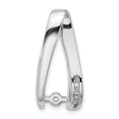 14k White Gold Peg Set Slide Mounting