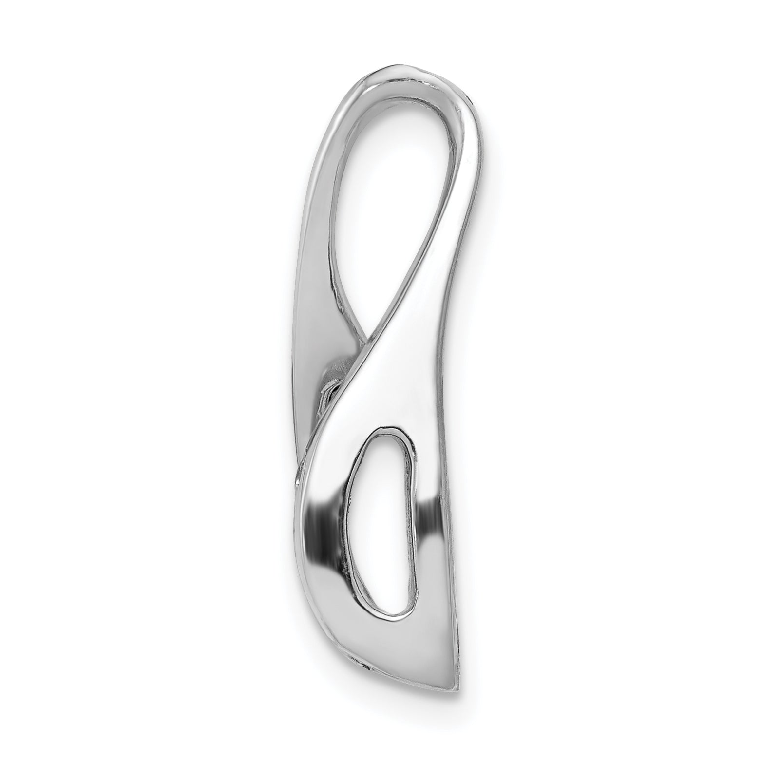 14K White Gold AA Diamond Semi Mount Peg Slide