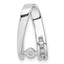 14k White Gold Peg Set Slide Mounting