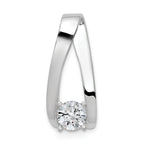 14k White Gold Peg Set Slide Mounting (No Stone Included)
