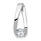 14k White Gold Peg Set Slide Mounting (No Stone Included)