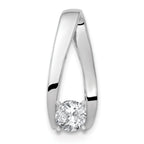 14k White Gold Peg Set Slide Mounting (No Stone Included)