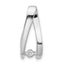 14k White Gold Peg Set Slide Mounting