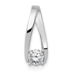 14k White Gold Peg Set Slide Mounting (No Stone Included)