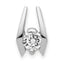 14K White Gold A Diamond slide