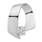 14k White Gold Peg Set Slide Mounting (No Stone Included)