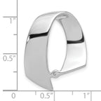 14k White Gold Peg Set Slide Mounting (No Stone Included)