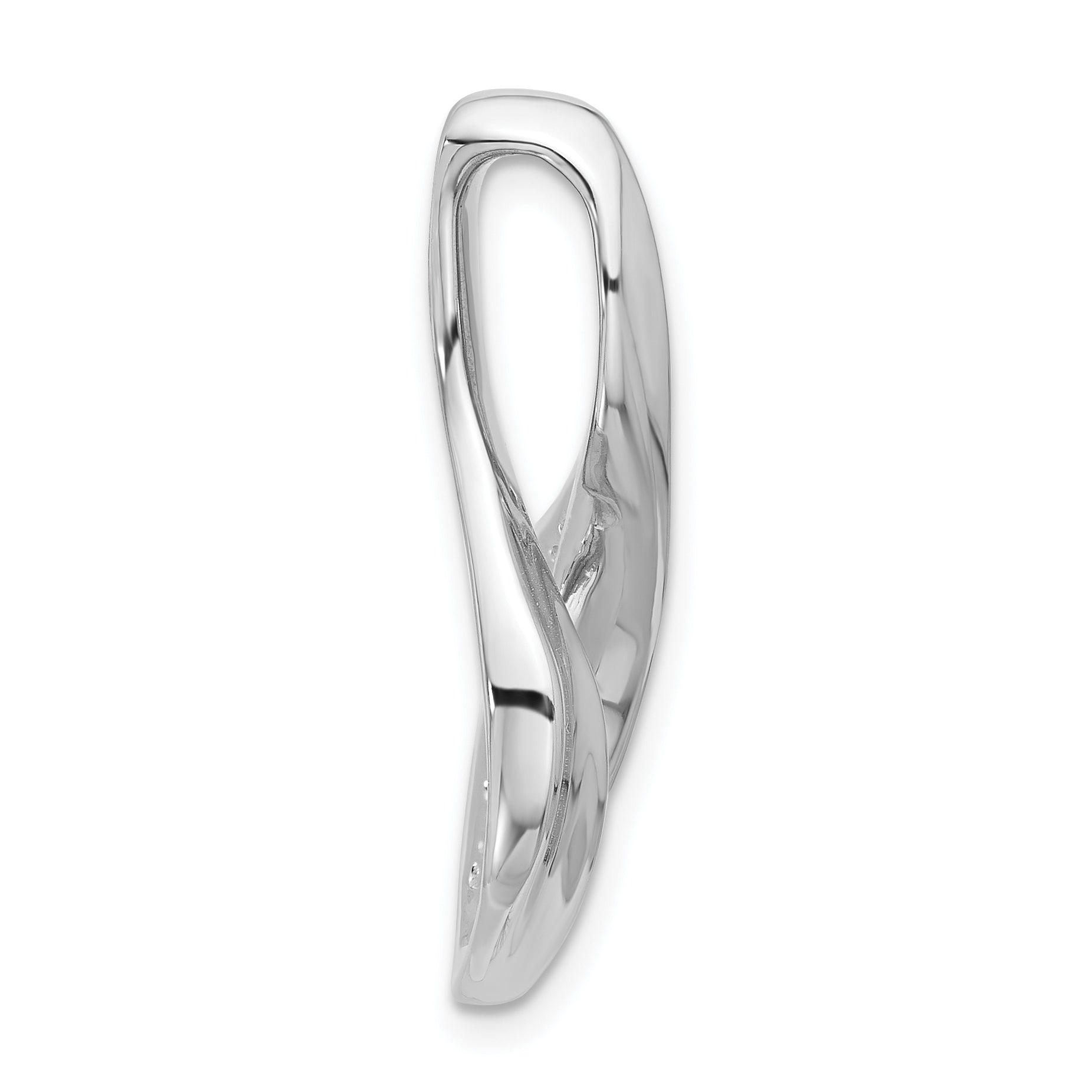 14k White Gold Peg Set Slide Mounting (No Stone Included)