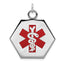 Sterling Silver Rhodium-plated Medical Jewelry Pendant