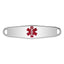 Sterling Silver Rhodium-plated Medical ID Plate