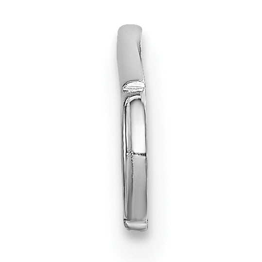 Sterling Silver Rhodium plated Medical ID Plate