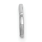 Sterling Silver Rhodium plated Medical ID Plate
