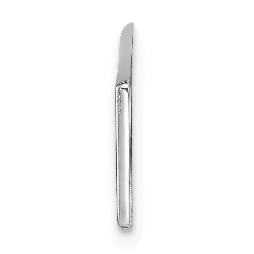 Sterling Silver Rhodium-plated Medical ID Plate Secondary image