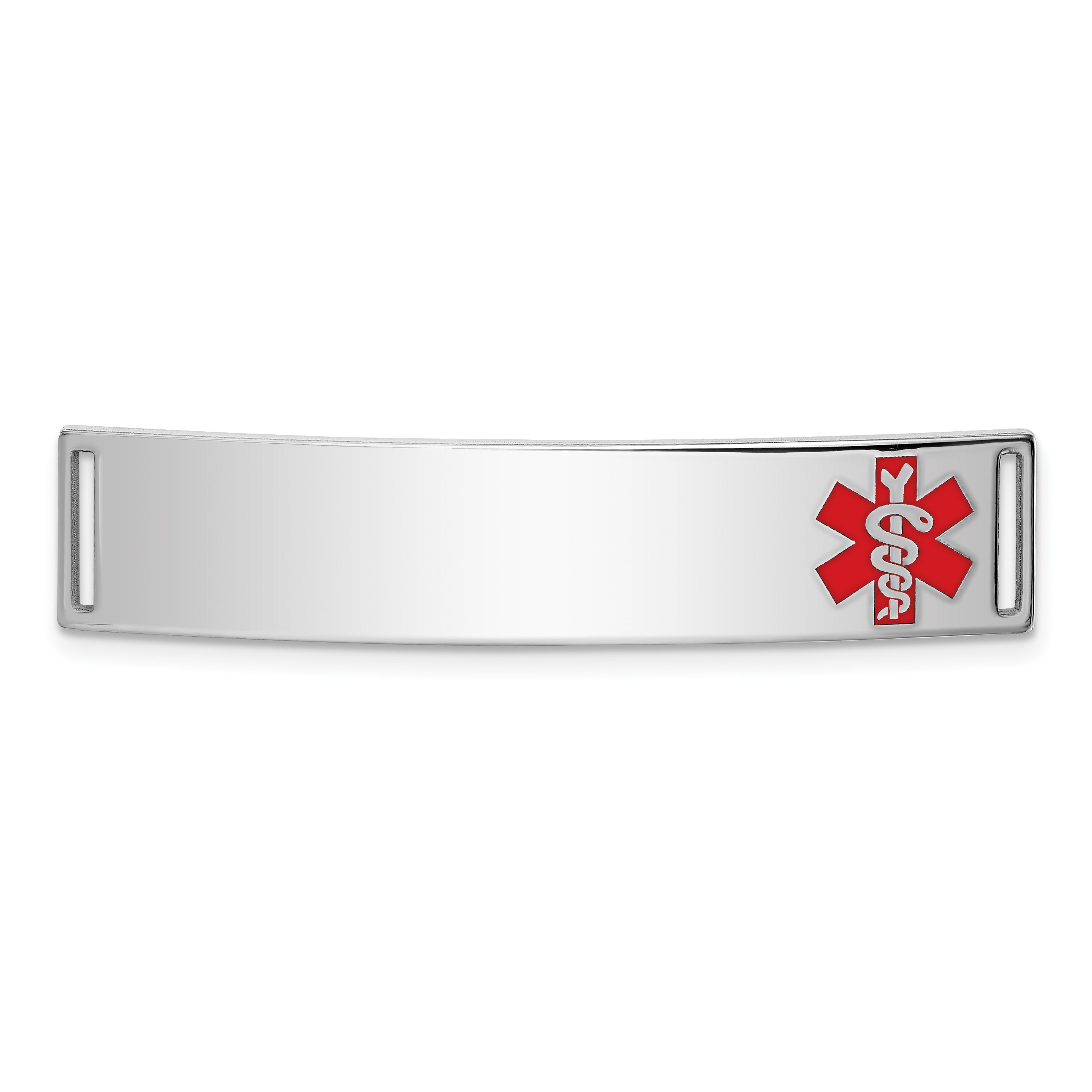 Sterling Silver Rhodium-plated Medical ID Plate Main image