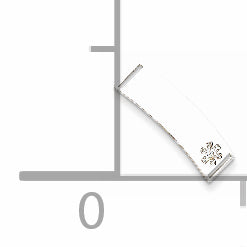 Sterling Silver Rhodium-plated Non-enameled Medical ID Plate Secondary image