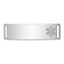 Sterling Silver Rhodium-plated Non-enameled Medical ID Plate