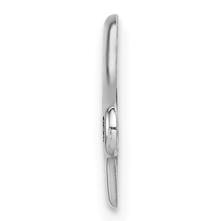 Sterling Silver Rhodium-plated Medical ID Plate