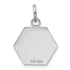 Sterling Silver Rhodium-plated Medical Jewelry Pendant