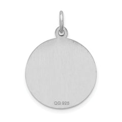 Sterling Silver Rhodium-plated Medical Jewelry Pendant