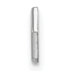 Sterling Silver Rhodium Non-enameled Attachable Emblem Medical Charm