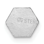 Sterling Silver Rhodium Non-enameled Attachable Emblem Medical Charm