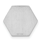 Sterling Silver Rhodium Non-enameled Attachable Emblem Medical Charm