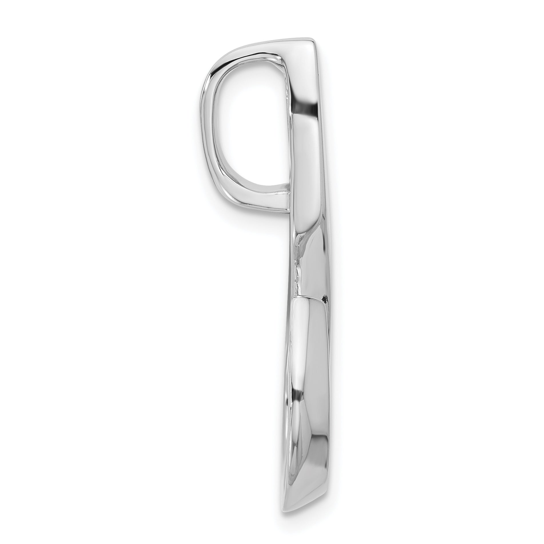 14k White Gold Peg Set Slide Mounting (No Stone Included)