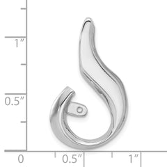 14k White Gold Peg Set Slide Mounting