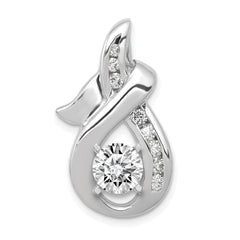 14K White Gold VS Diamond slide
