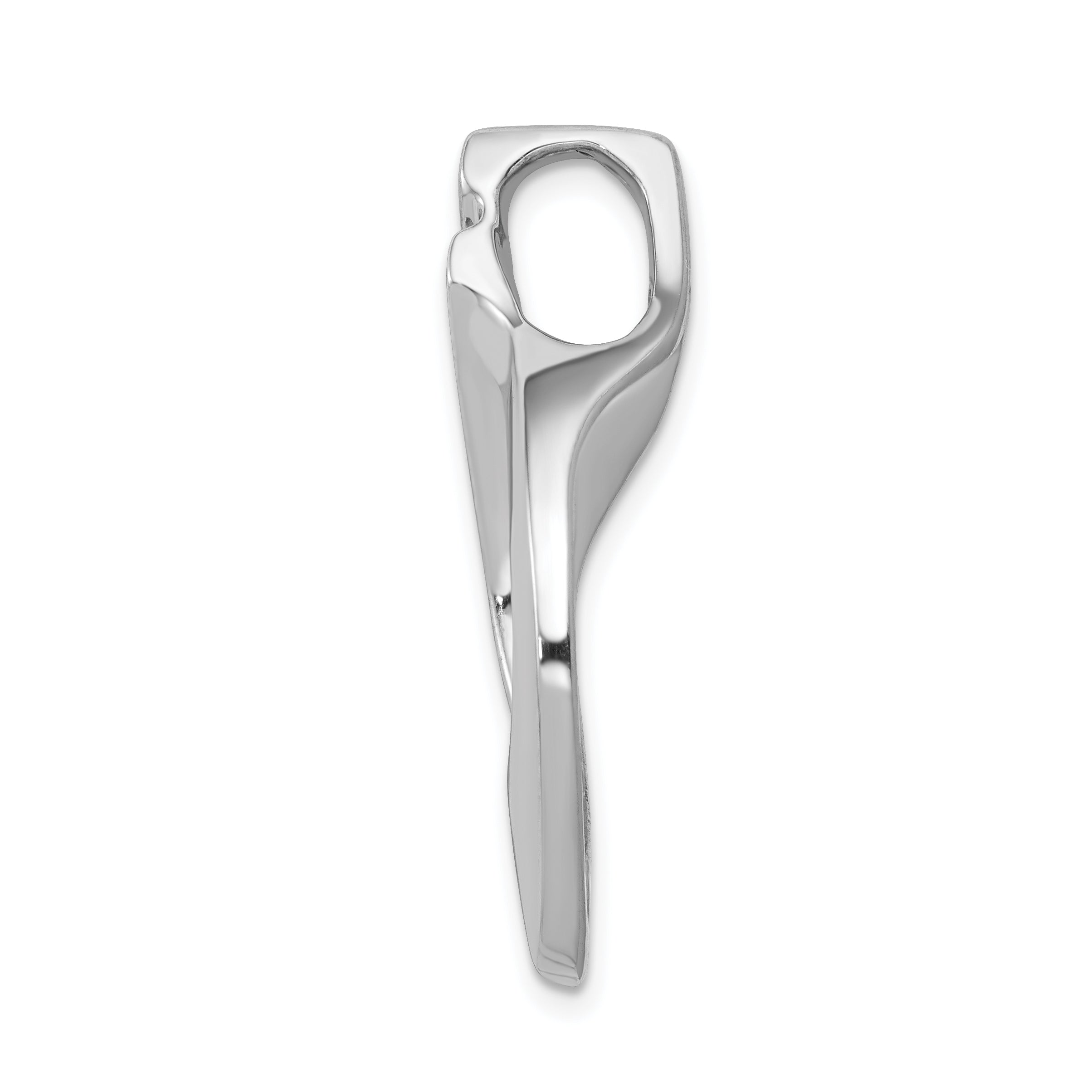 14K White Gold Holds 7-1.9mm stones, AA Diamond Slide