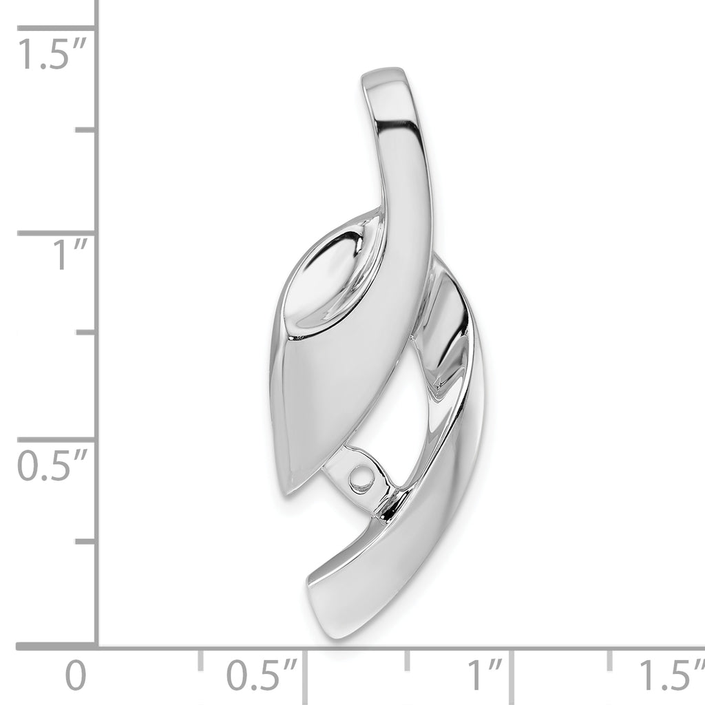 14K White Gold Fancy Peg Set Slide Mounting (No Stone Included)