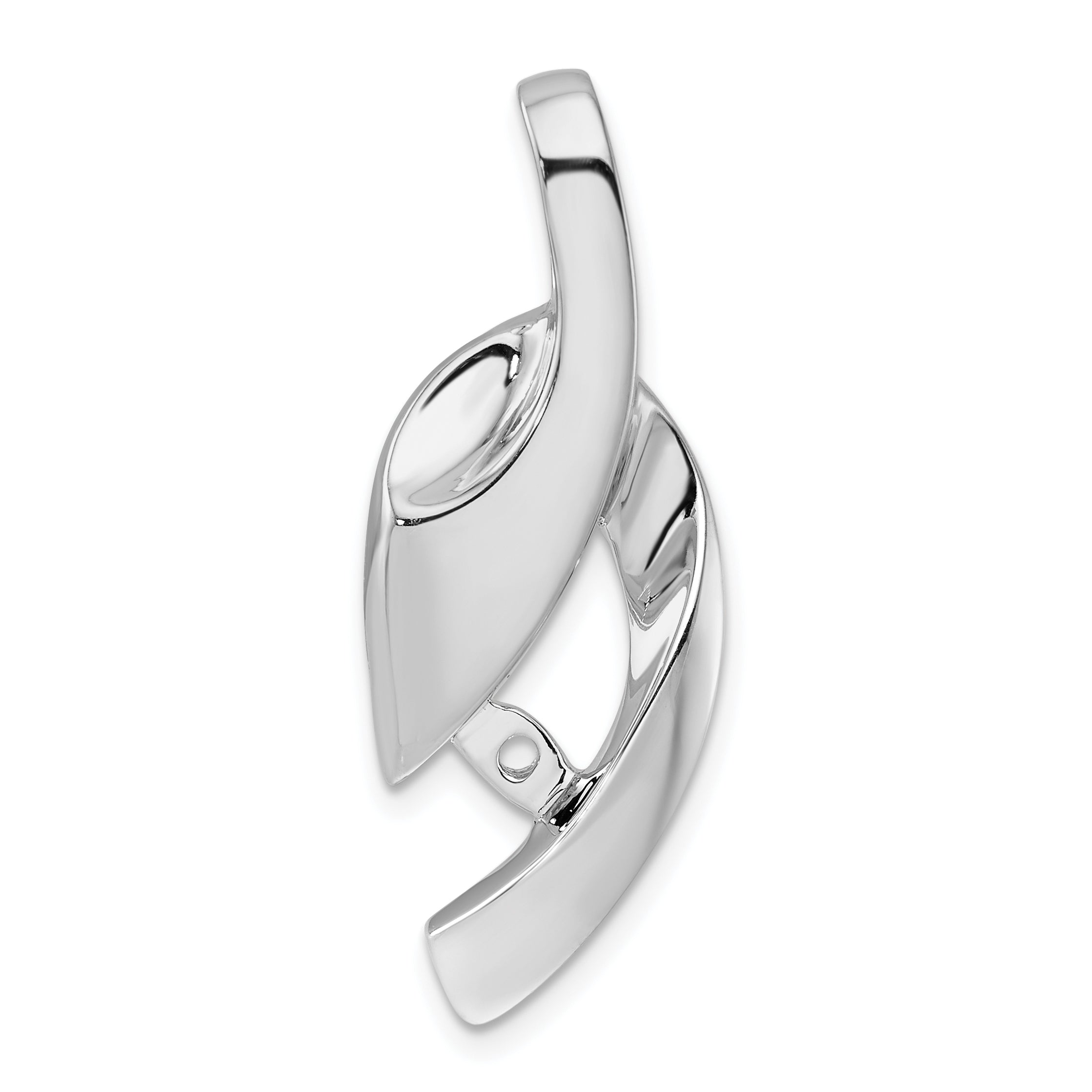 14K White Gold Fancy Peg Set Slide Mounting Main image