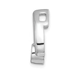 14k White Gold Teardrop 5mm Diamond Chain Slide Mounting (No Stone Included)