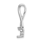 14k White Gold Fancy 5.8mm Diamond Slide Mounting (No Stone Included)