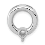 14k White Gold Circle 4mm Diamond Chain Slide Mounting (No Stone Included)