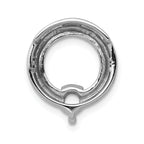 14k White Gold Circle 4.4mm Diamond Chain Slide Mounting (No Stone Included)
