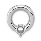 14k White Gold Circle 6.5mm Diamond Chain Slide Mounting (No Stone Included)