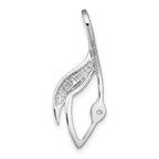 14k White Gold Fancy Diamond Slide Peg Mounting (No Stone Included)