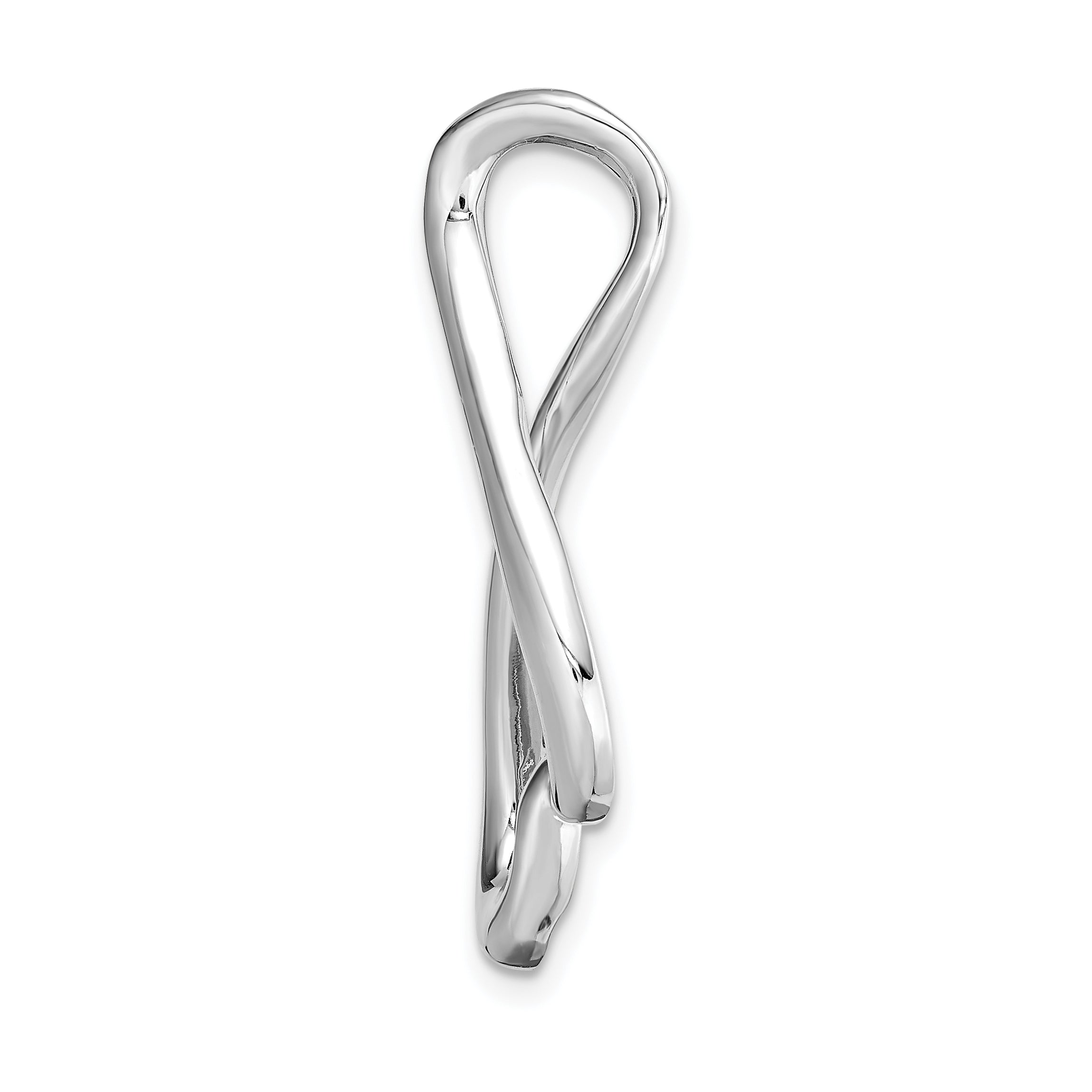 14k White Gold Fancy Peg Set Diamond Slide Mounting (No Stone Included) Secondary image