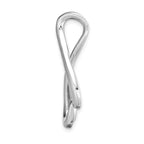 14k White Gold Fancy Peg Set Diamond Slide Mounting (No Stone Included)