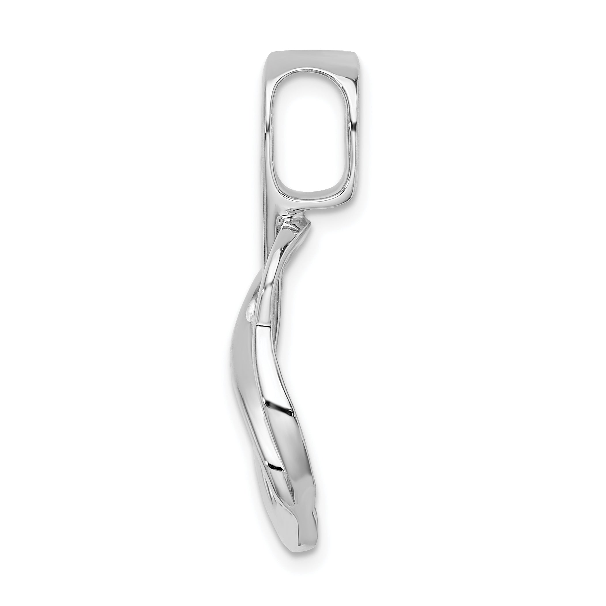14k White Gold Fancy Diamond Slide Peg Mounting (No Stone Included) Secondary image