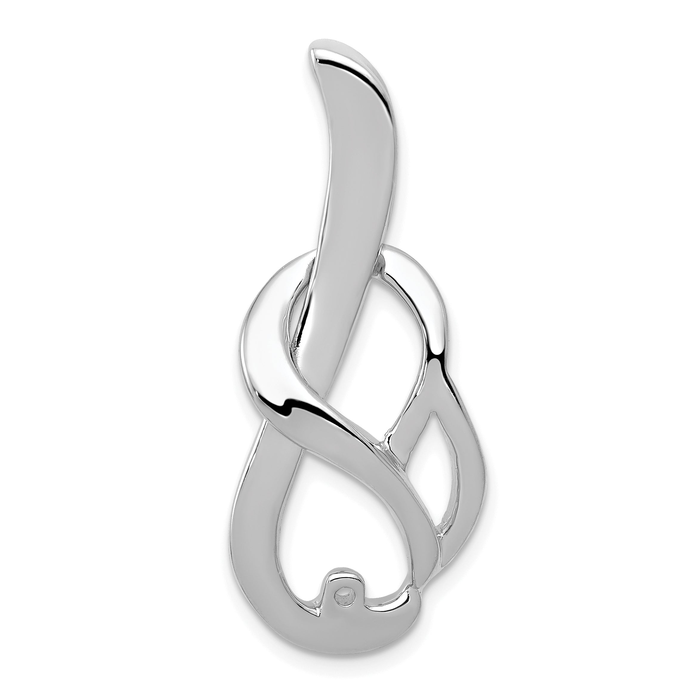 14k White Gold Fancy Diamond Slide Peg Mounting (No Stone Included)