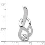 14k White Gold Fancy Diamond Slide Peg Mounting (No Stone Included)