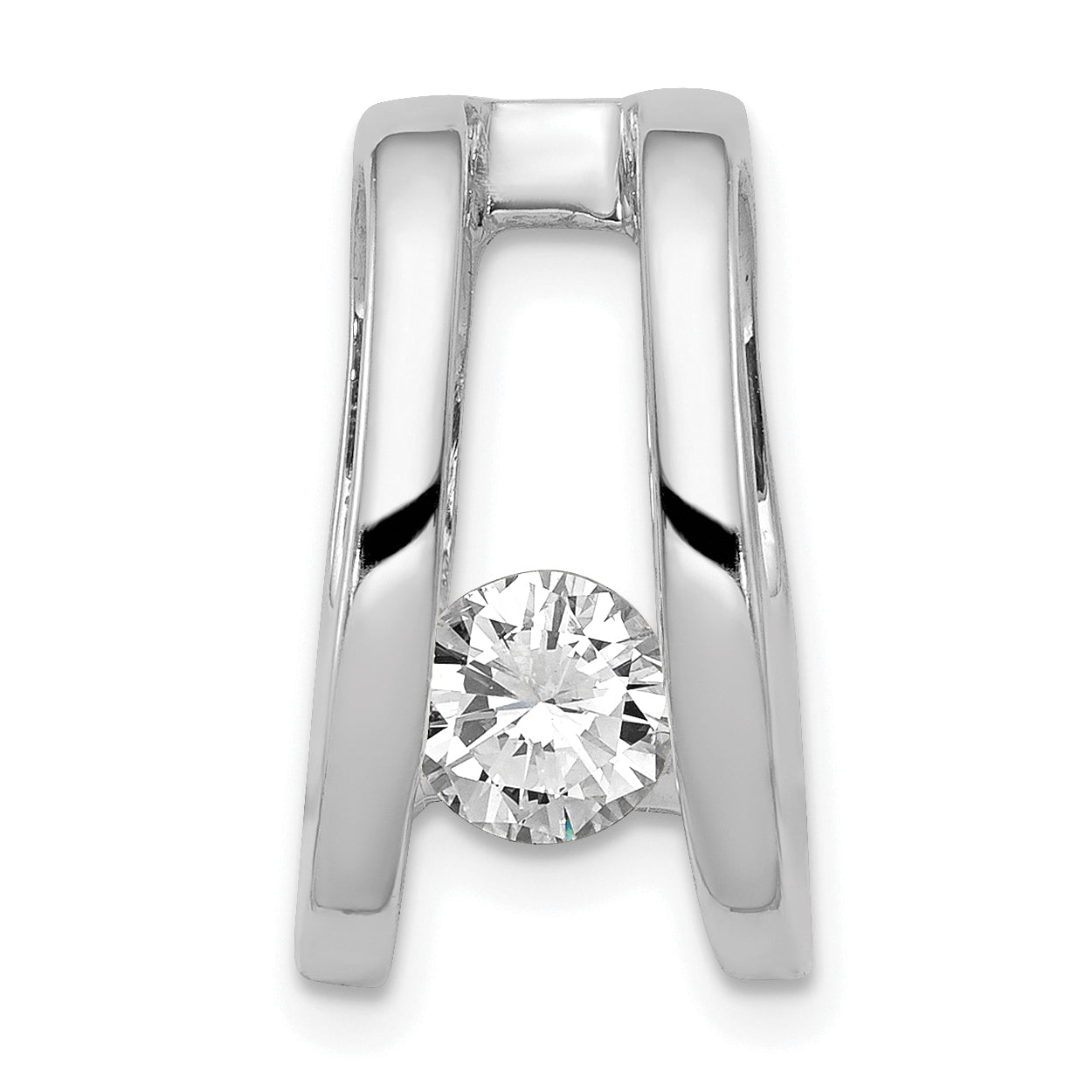 14k White Gold VS 5.25mm Diamond Slide Main image