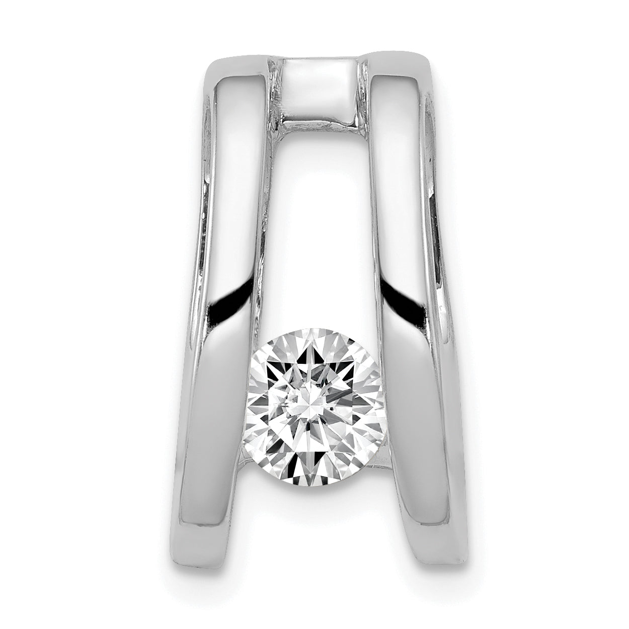 14K White Gold VS Diamond slide Main image
